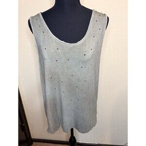 POL Distressed Tank Boho Festival Burning Man Women’s Medium Edgy Grunge